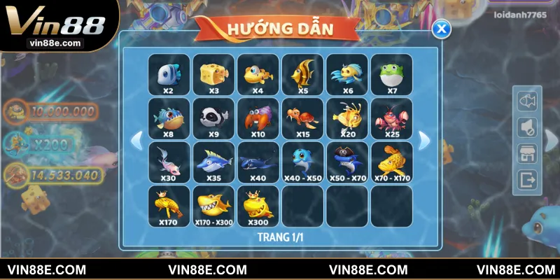 Bắn cá Tiểu Tiên Cá có sự xuất hiện của nhiều boss đặc biệt