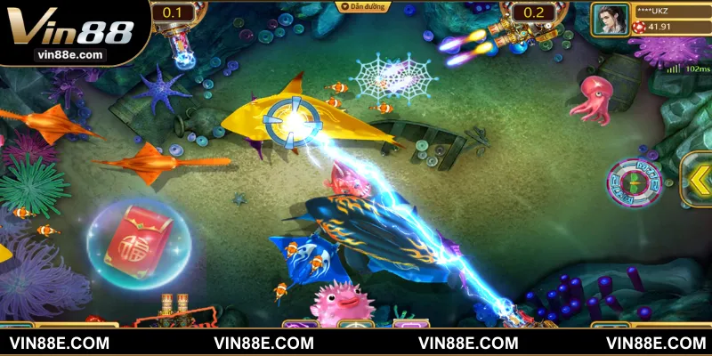 Laser trong bắn cá H5 sẽ giúp bạn xuyên qua mọi sinh vật biển