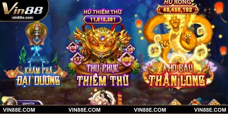 Sảnh game bắn cá VIN88 kết hợp giải trí và đổi thưởng hấp dẫn bậc nhất