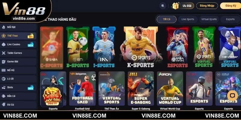 Sảnh sở hữu tỷ lệ cược hấp dẫn, được bet thủ đánh giá cao