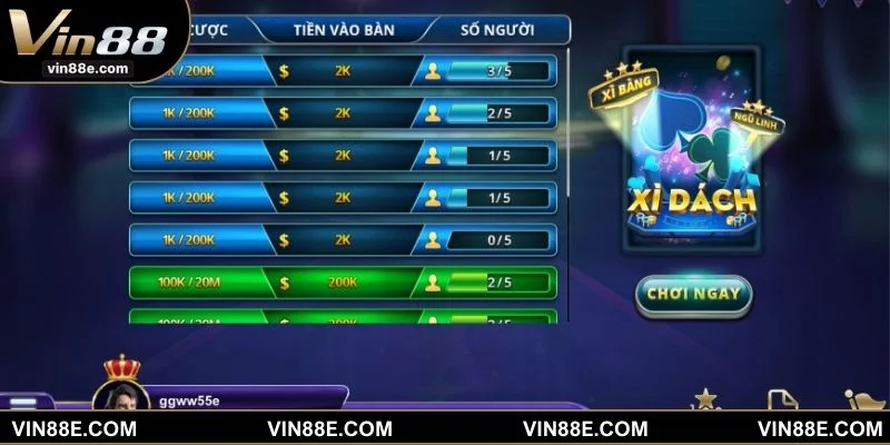 Xì dách là trò chơi so điểm với mục tiêu đạt hoặc gần 21